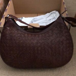Brown leather Brighton hobo